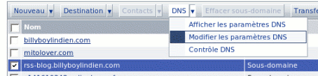 parametre dns pour feedburner