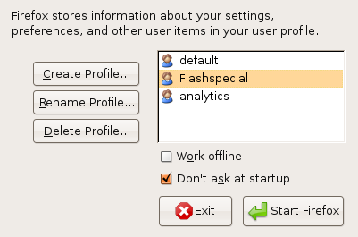multiple profils firefox