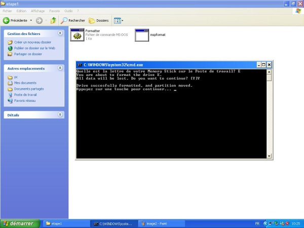 Formatage de la memory stick downgrade psp