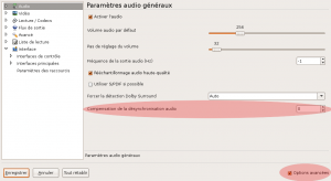 paramètres audio vlc